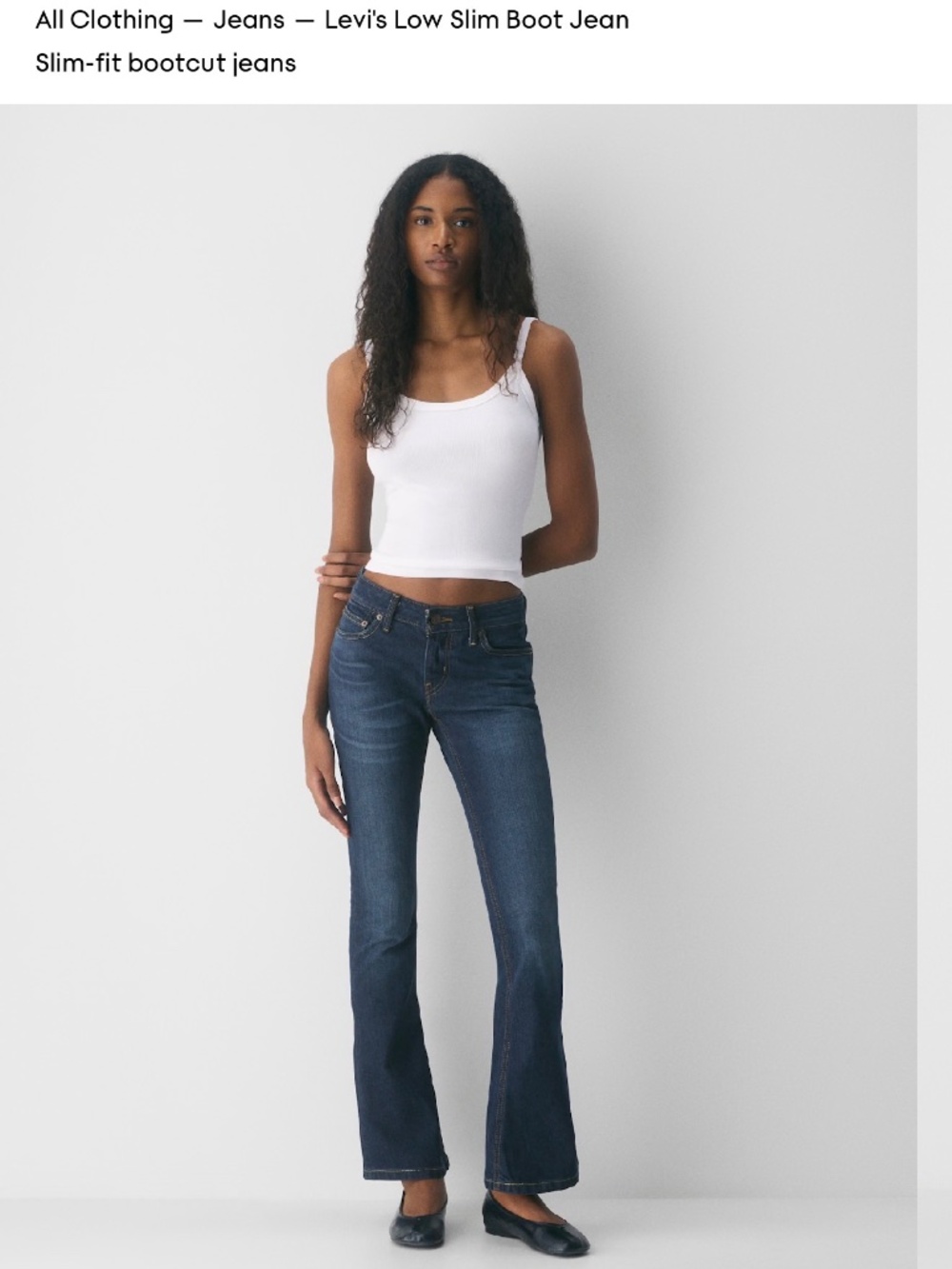Levi’s low slim boot jean
